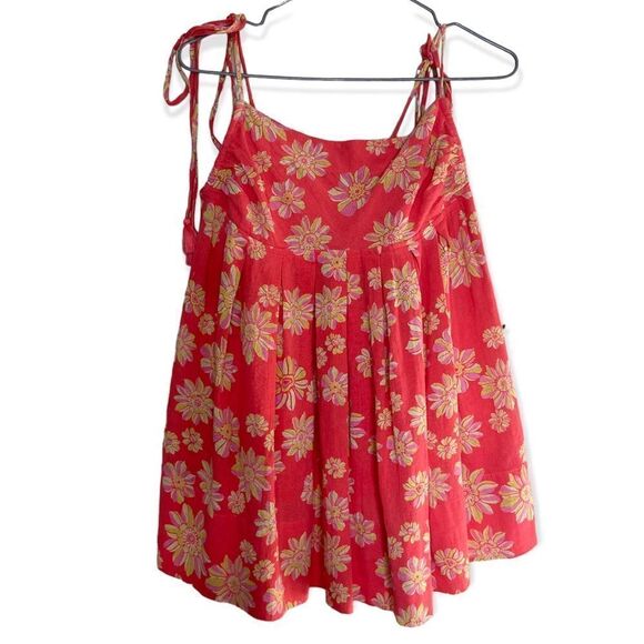 Free People NWT Hollyheck Combo Floral Indigo Molly Tunic Size XS - Picture 2 of 8